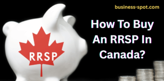 A person reviewing investment options for buying an RRSP in Canada, with financial documents and a calculator on the table.