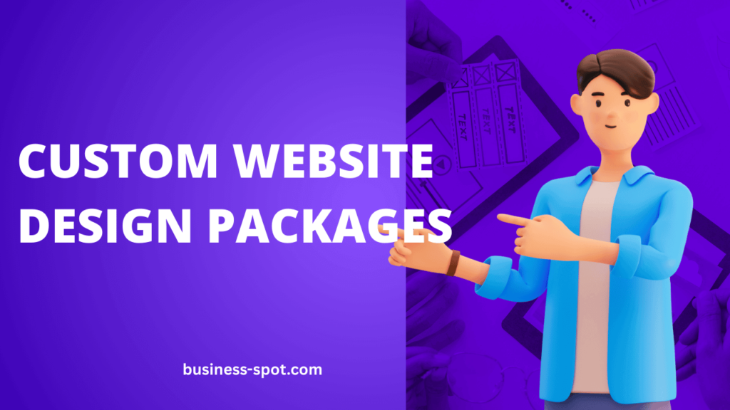 Custom website design package comparison table