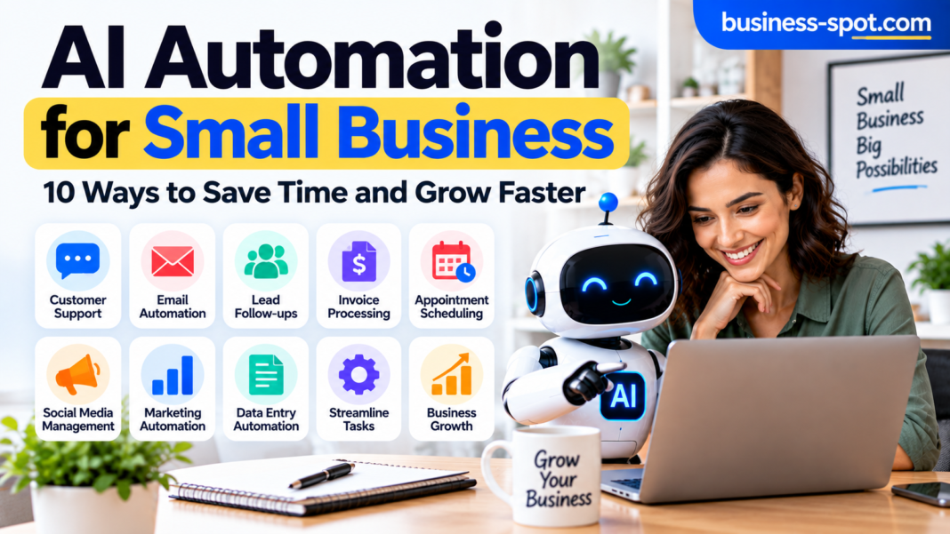 AI Automation for Small Business AI automation for small business with customer support, email, lead follow-ups and marketing automation
