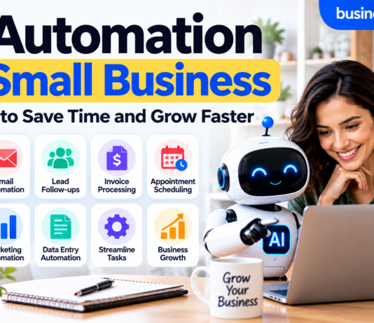 AI Tools for Small Business: 15 Practical Ways to Save Time AI automation for small business with customer support, email, lead follow-ups and marketing automation